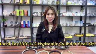 Комплект уплотнений гидравлического цилиндра экскаватора Hitachi Zax330-1/2 устраняет утечки