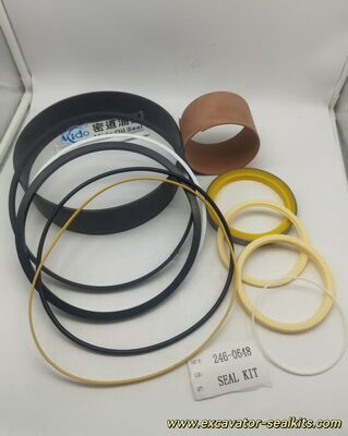 Комплект уплотнений для гидравлического цилиндра бульдозера CAT D10 — совместим с моделями D10T, D10R, D10N | 246-0648 | 2460648